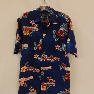 Box Office Men's Blue Hawaiian Shirt